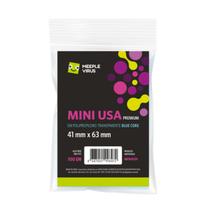 Sleeves Mini USA Premium 41 x 63 Blue Core - Meeple Virus Sleeves Mini USA Premium 41 x 63 Blue Core - Meeple Virus