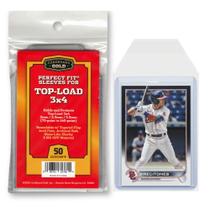 Sleeves Rígidos de Papelão Gold - Proteção Máxima com Fecho Reutilizável e Ajuste Perfeito para Top Loaders - Livre de Ácido e Arquivamento Seguro - Compatível com Top Loaders (Sleeves 75pt-140pt, 2500 Unidades)