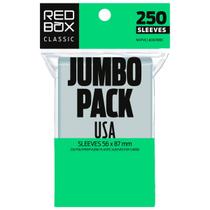 Sleeves Usa Classic 56 x 87 mm Jumbo Red Box 250 Protetores De Cartas