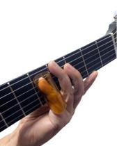 Slide De Vidro Borossilicato Cor Âmbar Para Violões E Guitarras