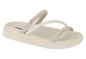 Slide Feminino Maxxi Gliter Moleca 38 branco