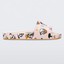 Slide Melissa Mini Beach + Mickey and Friends Bege
