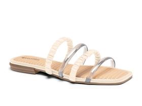 Slide mississipi baunilha contorno quadrado com tiras finas Slide mississipi baunilha contorno quadrado com tiras finas