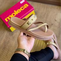 Slide Moleca Flatform Palha