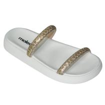 Slide Moleca Rasteira Brilho Strass Flatform Canoa 5469.118