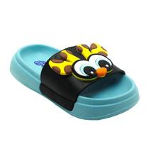 Slide Plugt Floquinho Infantil Girafa Azul e Preto Fofinha EVA Super Leve