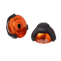 Slider Universal - Batente Em Aluminio Moto X 1 Peca Laranja