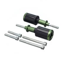 Slider Universal Bering Batente (par) Carbon Aluminio Verde