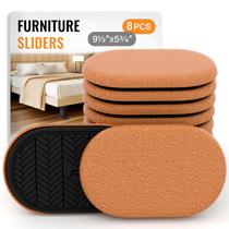 Sliders para móveis TOMHUA 24x15cm Felt Heavy-Duty 8 peças