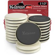 Sliders para móveis Yelanon, 20 peças, 9 cm, bege pesado