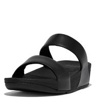 Slides FitFlop LULU Leather ED4090-030 para mulheres - preto Slides FitFlop LULU Leather ED4090-030 para mulheres - preto