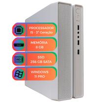 Slim Branco MultiPc I5 3ª Geração SSD 256GB 8GB Windows 11 Computador Ideal Para Estudo e Trabalho Slim Branco MultiPc I5 3ª Geração SSD 256GB 8GB Windows 11 Computador Ideal Para Estudo e Trabalho