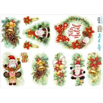 Slim Paper Decoupage Natal 33,8 X 47,3 cm - SPLN - 001 Elementos Natalinos Slim Paper Decoupage Natal 33,8 X 47,3 cm - SPLN - 001 Elementos Natalinos