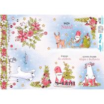 Slim Paper Decoupage Natal 33,8 X 47,3 cm - SPLN - 010 Nosso Natal Slim Paper Decoupage Natal 33,8 X 47,3 cm - SPLN - 010 Nosso Natal