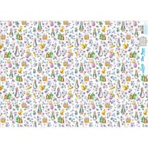 Slim Paper Decoupage Páscoa 33,8 x 47,3 cm - SPLP-002 Padrão Coelho e Flores