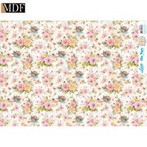 Slim Paper Decoupage Spl-012 Flores e Ninho de Passarinho 47,3x33,8cm Litoarte