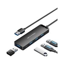 Slim Vention USB 3.0 Hub 4 Portas Para MacBook pro Air PC Laptop Xiaomi Xbox PS5 Mouse Teclado