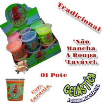 Slime Amoeba Geleca Geleinha Gelastica 01 Pote - Luccas Neto - Brilha No Escuro - Glitter - Metalizada