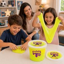 Slime Balde Amarelo 1,5kg Tradicional Gelele Brinquedo Big Slime Balde Amarelo 1,5kg Tradicional Gelele Brinquedo Big