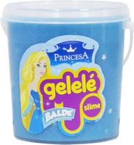 Slime Balde Princesas Com Glitter 457G Gelele Cores Sortidas