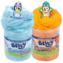 Slime Bluey SLIMYGLOOP, 2 pacotes com aroma de nuvem e pingentes, 225 ml