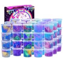 Slime BVEHSR Galaxy Putty 48 pacotes de 30 ml, não pegajoso para crianças