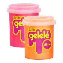 Slime Com Glitter Gelele Balde Geleca Cores 457g divertido - Doce Brinquedo