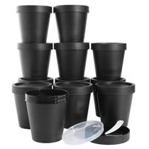 Slime Containers Longway, potes de plástico de 200 ml com tampas, pacote com 12