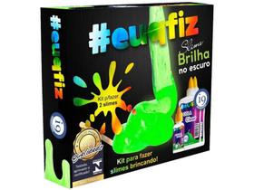Slime euquefiz Slime Brilha no Escuro - Colorida com Acessórios i9 Brinquedos