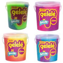 Slime Gelelé Balde Color Kit 4 baldes de 457g cada