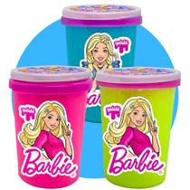 Slime Gelelé Barbie Kit com 3 Potes Divertidos e Coloridos Infantil Antiestresse ENVIO IMEDIATO