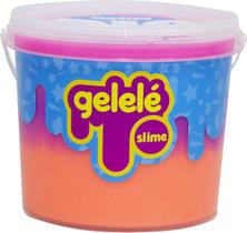 Slime Gelele Big Slime Balde Unicornio 1,5kg