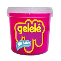 Slime Gelelé Big Slime Tradicional Rosa Balde 1,5kg - Gelele