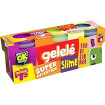 Slime Gelelé Color Unicornio 3 Potes Geleca Tri Pote 456g