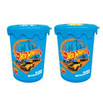 Slime Gelelé Hot Wheels Metalizado Kit C/ 2 Potes 180g Cada Slime Gelelé Hot Wheels Metalizado Kit C/ 2 Potes 180g Cada