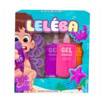 Slime Gelelé Leléba Gel Mágico Fundo Do Mar Roxo11 Peças Kit