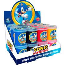 Slime Gelele Pote Sonic 152G com Disco Colecionável Caixa com 24 1