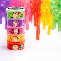 Slime Gelelé Torre 330g dos Rosa Yotubers 5 Cores Brinquedo Crianças
