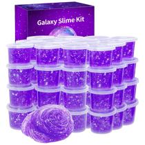 Slime HPLTLKY Galaxy Star, pacote com 24 unidades, não pegajoso, para aliviar o estresse para crianças