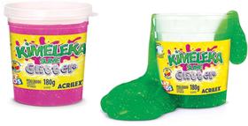 Slime Kimeleka Glitter 180G SORT. CX.C/12 Acrilex Slime Kimeleka Glitter 180G SORT. CX.C/12 Acrilex