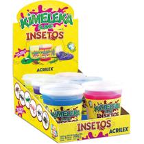 Slime Kimeleka Insetos 180G Sortidos Caixa com 06 Unidades