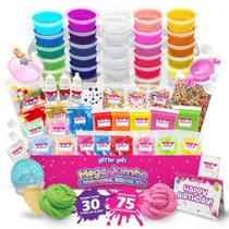 Slime Kit Glitter Galz Jumbo Mega 75 unidades para meninas de 6 a 12 anos