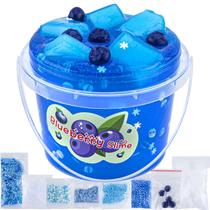 Slime LAWOHO Blueberry Clear com cubos de gelatina 300 ml 8 suplementos