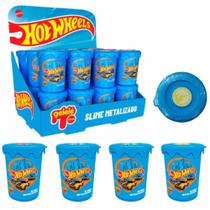 Slime metalizado 180g - hot wheels - sortido -doce brinquedo