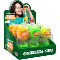 Slime Ovo Surpresa Insetos Pegajosos Display Com 18Un