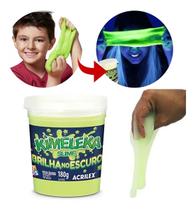 Slime Puxa Puxa Brilha No Escuro 180g Kimeleka Original