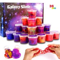 Slime Sinnice Galaxy Party Favors 36 xícaras elásticas para crianças de 5 a 12 anos