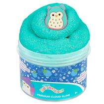 Slime Squishmallows Winston - Coruja Azul com Aroma de Framboesa (240ml)