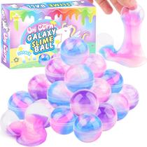 Slime Toy D'ALBA Unicorn Galaxy Wet, não pegajoso, pacote com 24