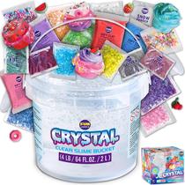 Slime Toy FUN KIDZ Huge Glassy Clear 1,8 kg com 2 litros pré-fabricados